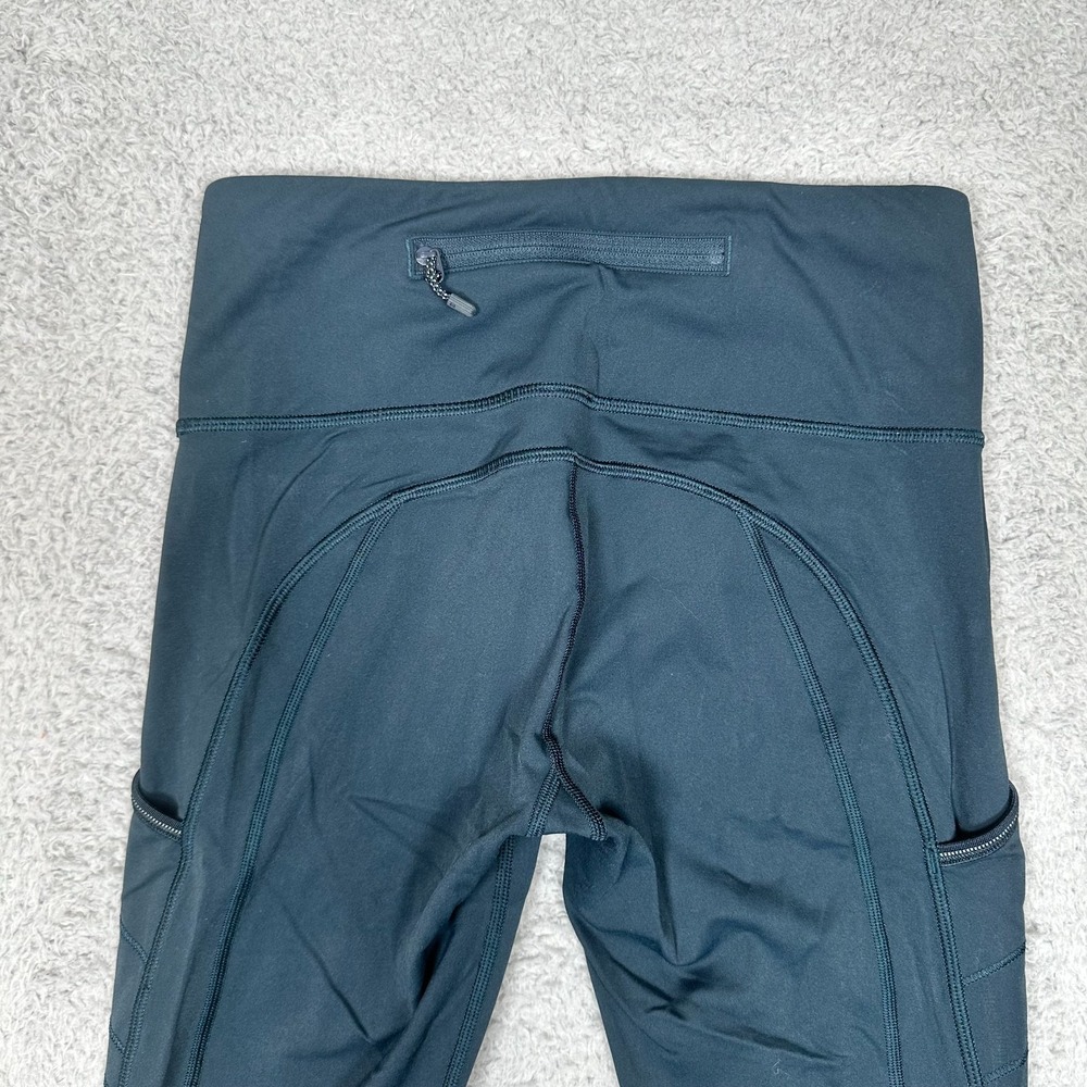 Lululemon Fresh Track Tight Fleece Size 4 Nocturnal Teal NCTL 92949 - Picture 4 of 12